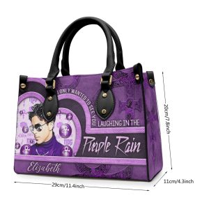 Personalized Prince Leather HandBag - VANDH 2988
