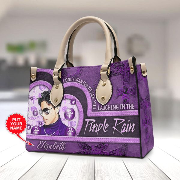 Personalized Prince Leather HandBag - VANDH 2988