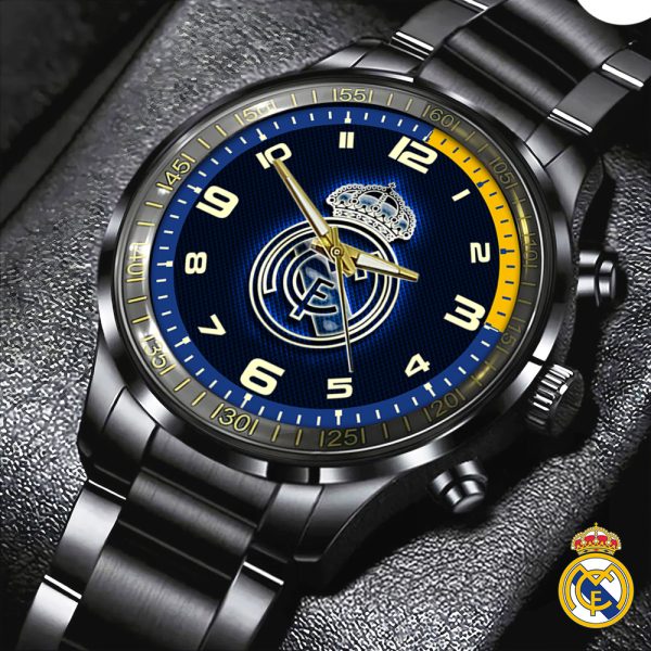 Real Madrid CF Black Stainless Steel Watch - HOATT 5175
