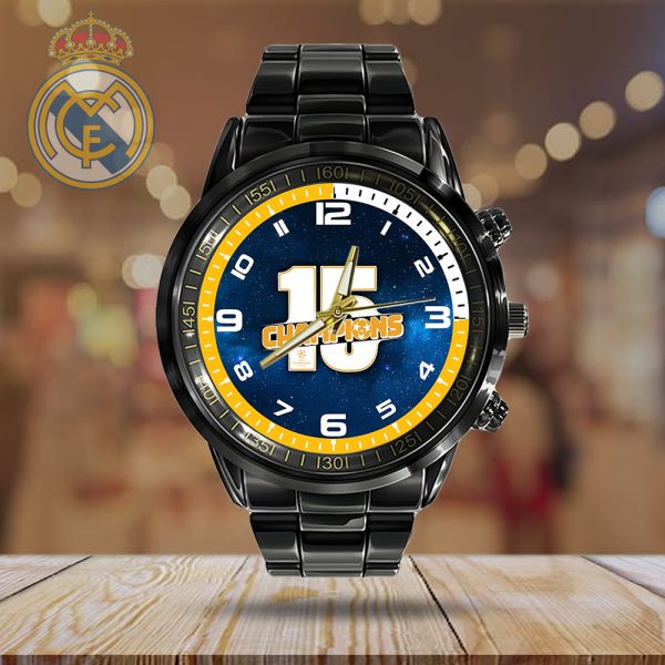 Real Madrid CF Black Stainless Steel Watch - HOATT 5101