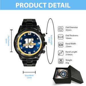 Real Madrid CF Black Stainless Steel Watch - HOATT 5101