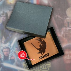 Personalized Star Wars Engraved Leather Wallet - VANDH 2993