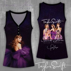 Taylor Swift Women V-Neck Ribbed Tank Top - HOATT 5224