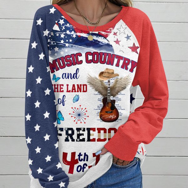 Toby Keith Round Neck Raglan Sleeve Sweatshirt – HUANNM 5425.1