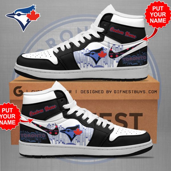 Personalized Toronto Blue Jays AJ 1 Sneaker - TANTN 6873