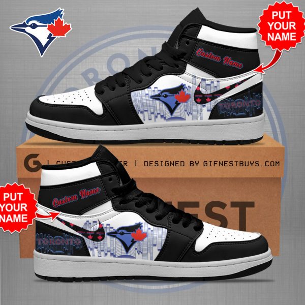 Personalized Toronto Blue Jays AJ 1 Sneaker - TANTN 6873