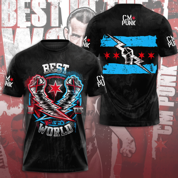 WWE x CM Punk 3D Apparel - VANDH 3056