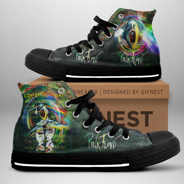 Pink Floyd High Top Canvas Shoes - HUANNM 4533