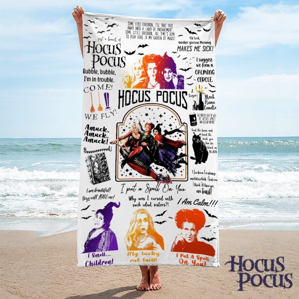 Hocus Pocus Rectangle Beach Towel - HOATT 5712