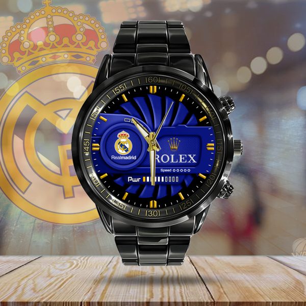 Real Madrid CF x Rolex Black Stainless Steel Watch - MAITM 7427
