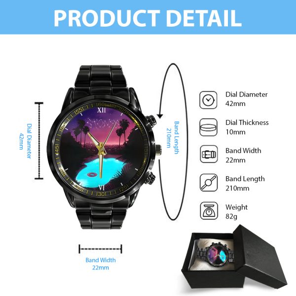The Rolling Stones Black Stainless Steel Watch - ANHNV 4947