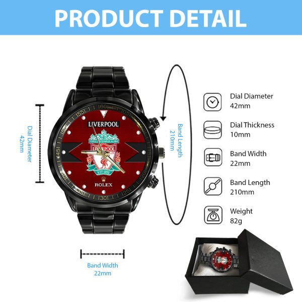 Liverpool FC x Rolex Black Stainless Steel Watch - MAITM 7540