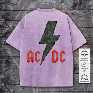 Rock Music 2D Acid Washed Cotton Shirt - GNE 767