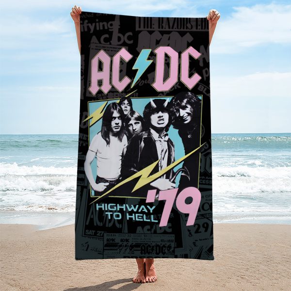 Rock Music Rectangle Beach Towel - TANTN 7485