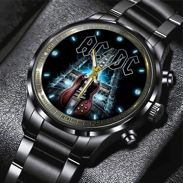 Rock Music Black Stainless Steel Watch - GNE 738