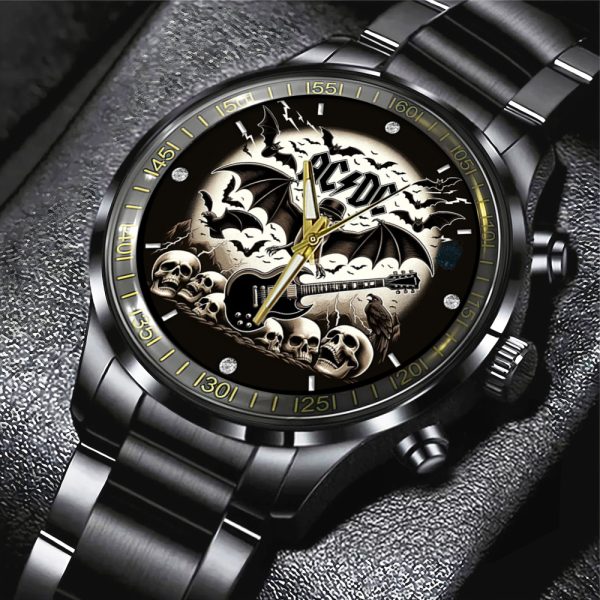 Rock Music Black Stainless Steel Watch - GNE 719