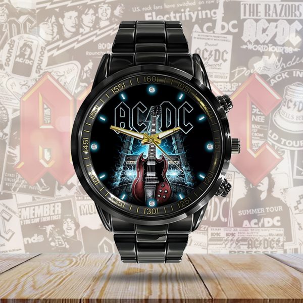 Rock Music Black Stainless Steel Watch - GNE 738