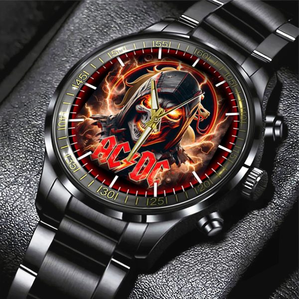 Rock Music Black Stainless Steel Watch - GNE 703
