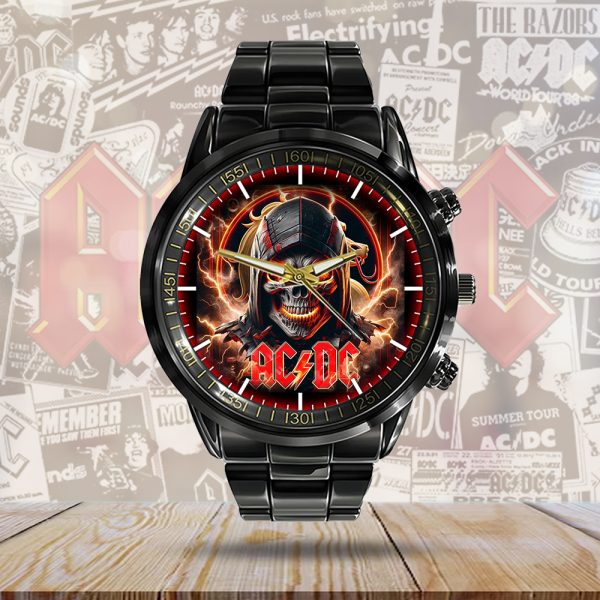 Rock Music Black Stainless Steel Watch - GNE 703