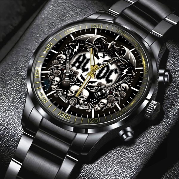 Rock Music Black Stainless Steel Watch - GNE 699