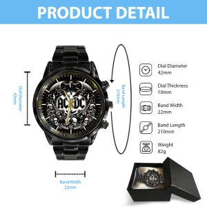 Rock Music Black Stainless Steel Watch - GNE 699