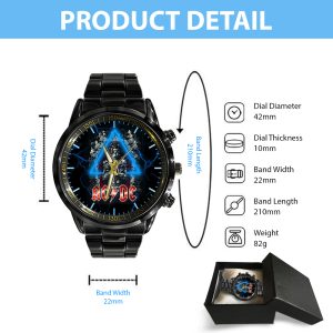 Rock Music Black Stainless Steel Watch - GNE 674