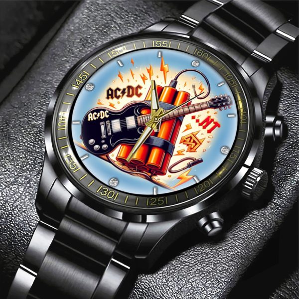 Rock Music Black Stainless Steel Watch - GNE 723
