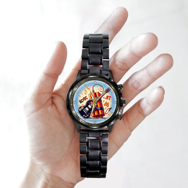 Rock Music Black Stainless Steel Watch - GNE 723