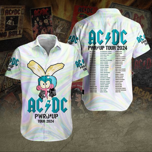 Rock Music Short Sleeve Dress Shirt - HUANNM 5542.1