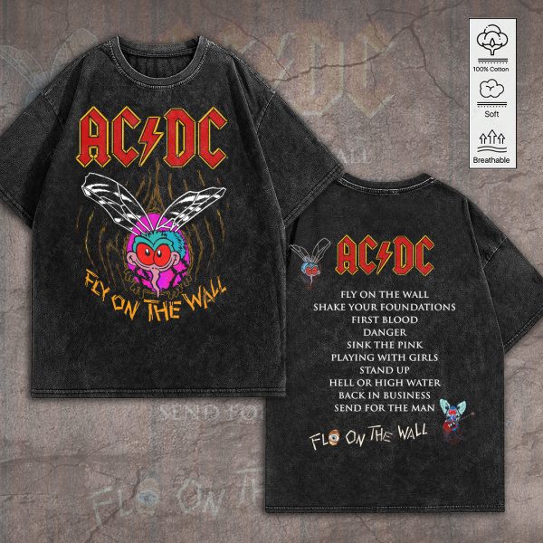 Rock Music 2D Acid Washed Cotton Shirt - GNE 769
