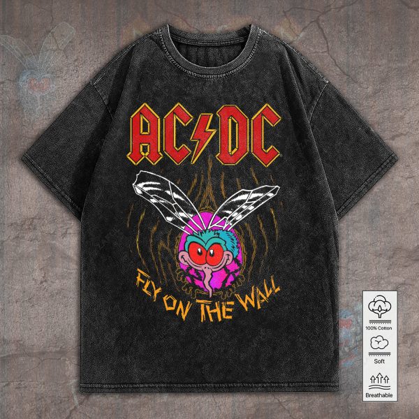 Rock Music 2D Acid Washed Cotton Shirt - GNE 769