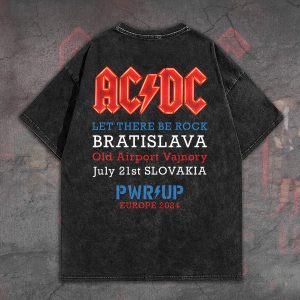Rock Music 2D Acid Washed Cotton Shirt - TANTN 7552