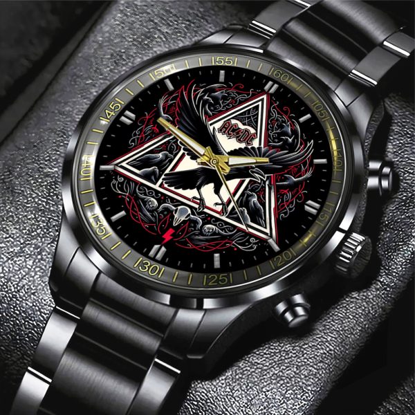 Rock Music Black Stainless Steel Watch - GNE 691