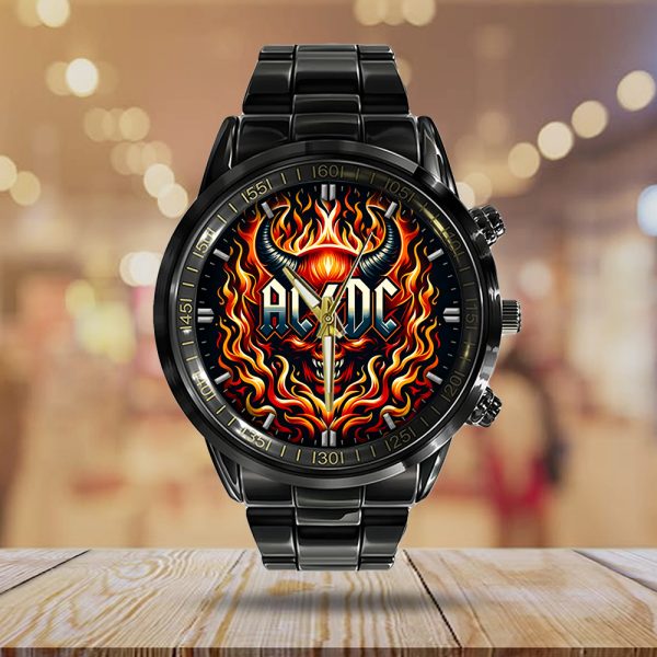 Rock Music Black Stainless Steel Watch - GNE 692