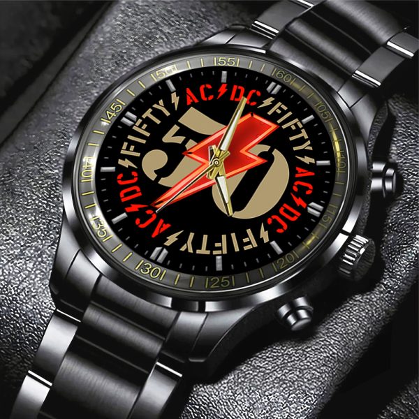 Rock Music Black Stainless Steel Watch - GNE 726
