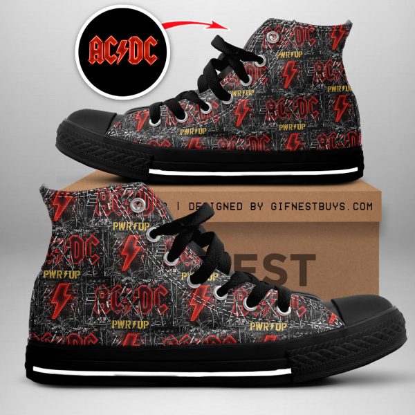 Rock Music High Top Canvas Shoes - GNE 725