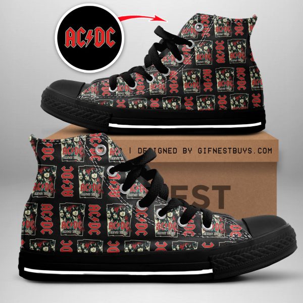 Rock Music High Top Canvas Shoes - GNE 819
