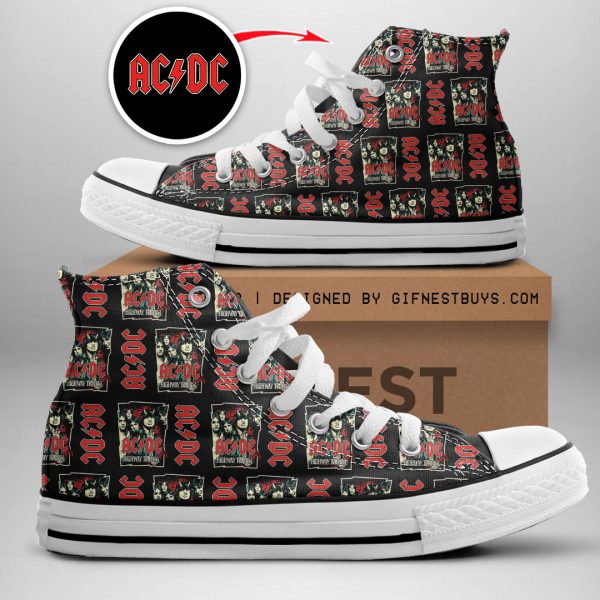 Rock Music High Top Canvas Shoes - GNE 819