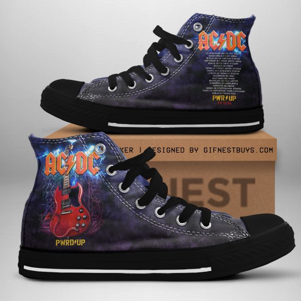 Rock Music High Top Canvas Shoes - TANTN 7586