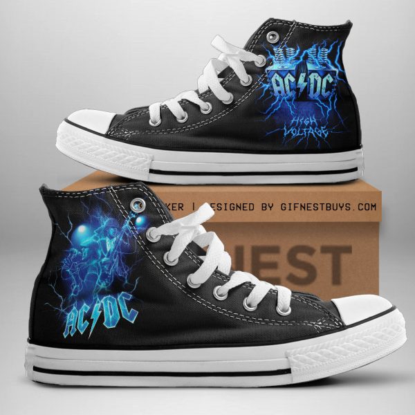 Rock Music High Top Canvas Shoes - TANTN 7587