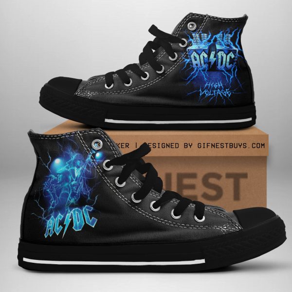 Rock Music High Top Canvas Shoes - TANTN 7587