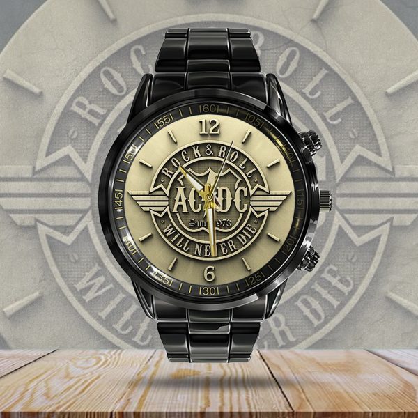 Rock Music Black Stainless Steel Watch - MAITM 7448