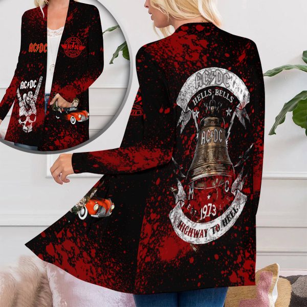 Rock Music Women's Patch Pocket Cardigan - ANHNV 4859