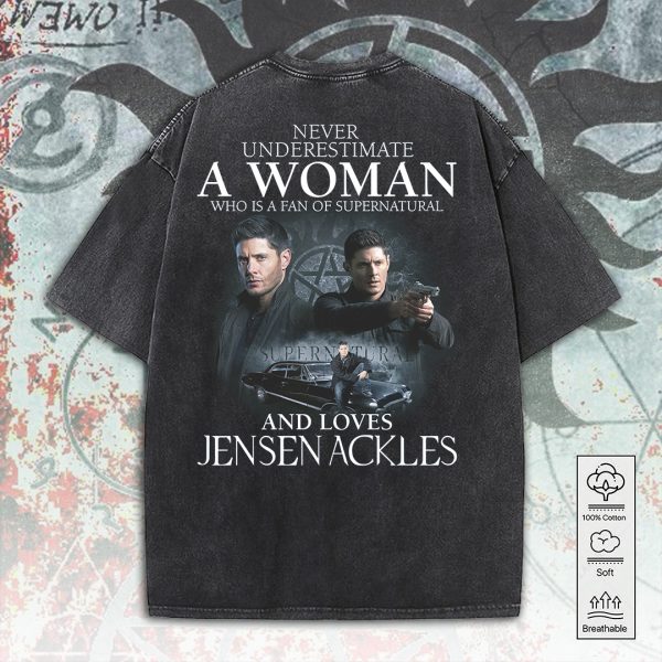 Supernatural 2D Acid Washed Cotton Shirt - ANHNV 4993