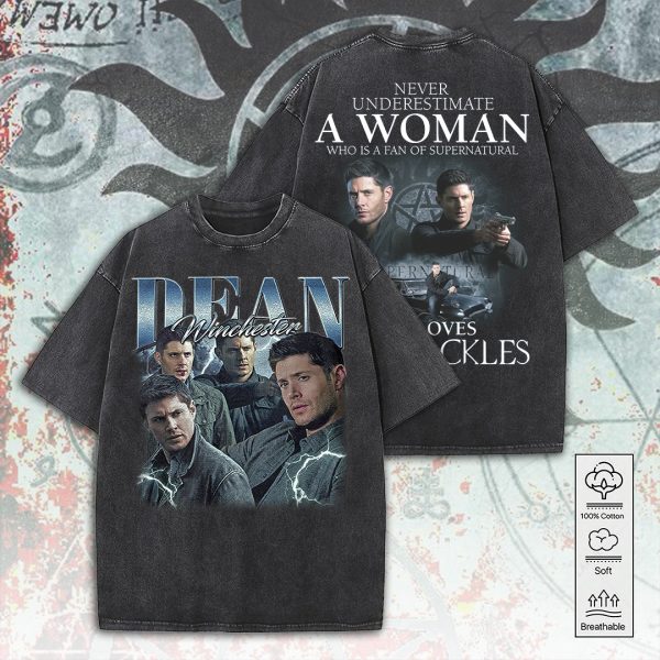 Supernatural 2D Acid Washed Cotton Shirt - ANHNV 4993