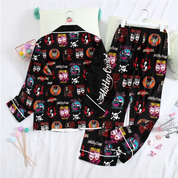 Mötley Crüe Button Down Pajamas Set – ANHNV 4996