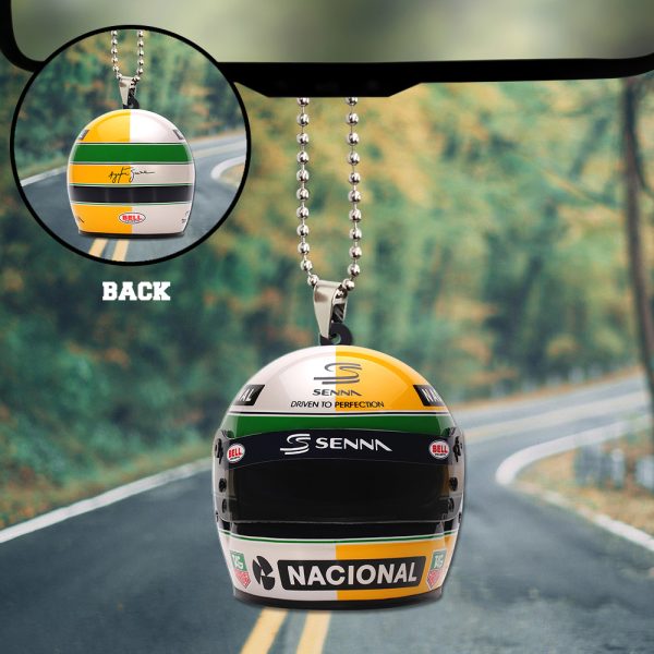 Ayrton Senna Custom Shape 2-sided Acrylic Car Ornament - TANTN 7603