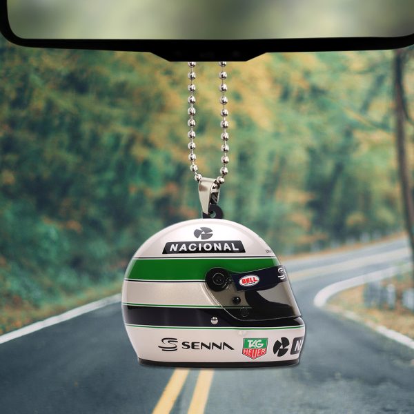 Ayrton Senna Custom Shape 2-sided Acrylic Car Ornament - TANTN 7604