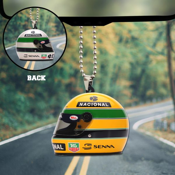 Ayrton Senna Custom Shape 2-sided Acrylic Car Ornament - TANTN 7604
