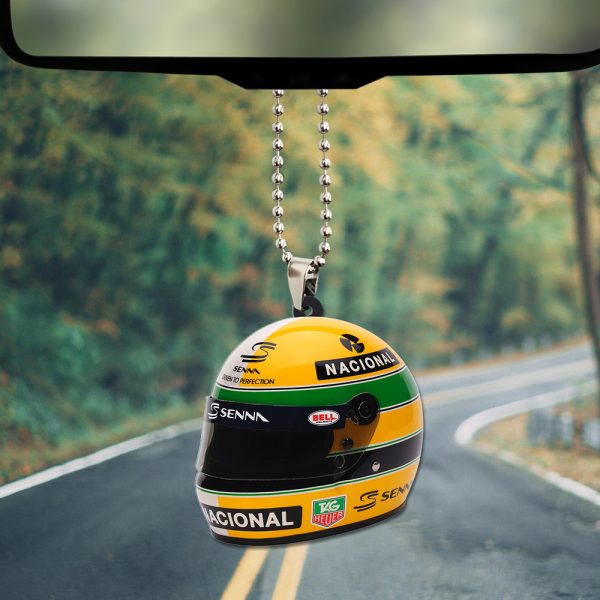 Ayrton Senna Custom Shape 2-sided Acrylic Car Ornament - TANTN 7605